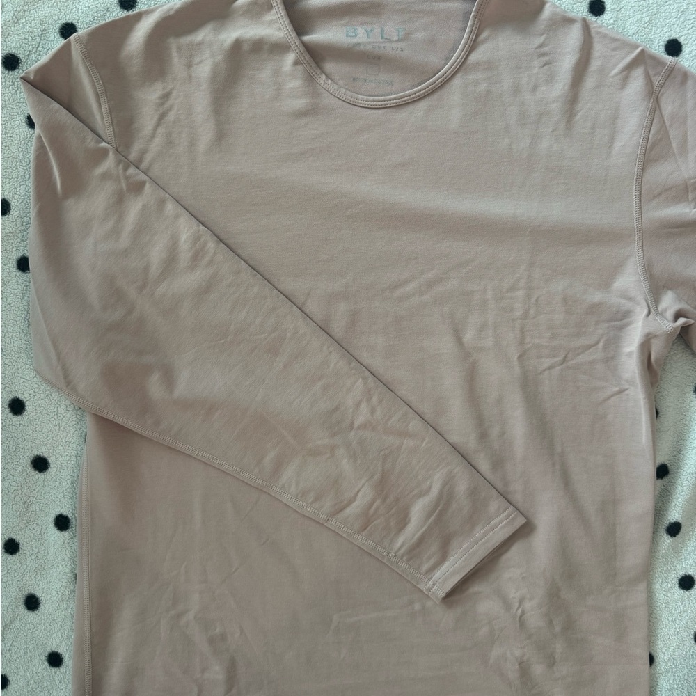 Men's Tan Long Sleeve Shirt